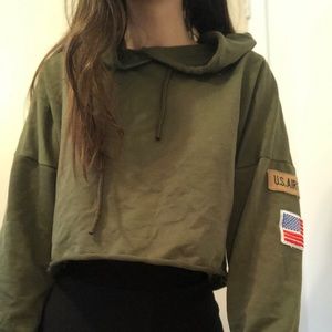 US. Air Force army green hoodie